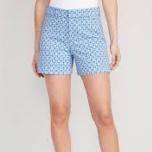 Old Navy Blue Patterned Women Shorts